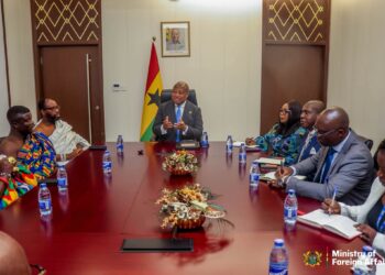 Volta Regional House of Chiefs pay courtesy call on Foreign Affairs Minister