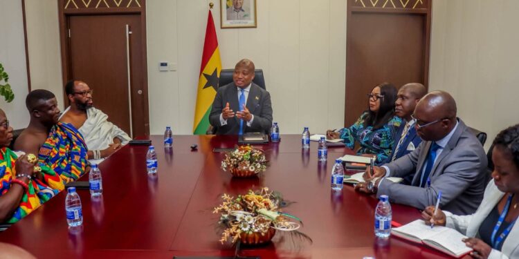 Volta Regional House of Chiefs pay courtesy call on Foreign Affairs Minister
