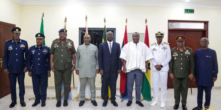 Dr Ato Forson hands iver Defence Ministry to Kenneth Adjei