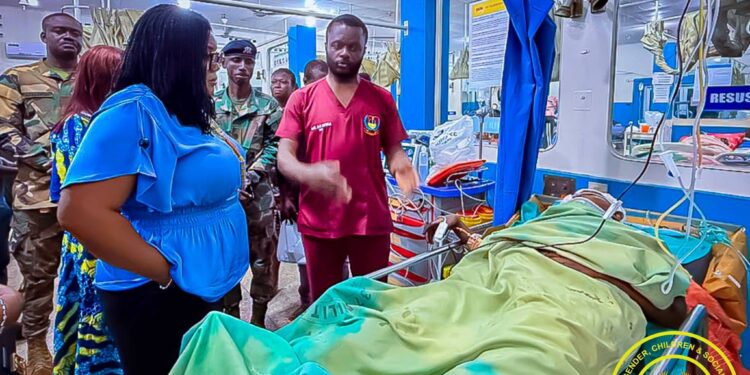 Minister for Gender visits Children injured in Dzorwulu Accident, assures Families of Government’s Support