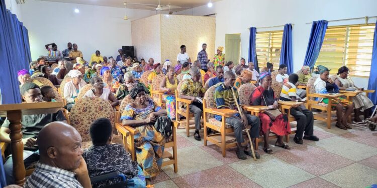 South Dayi DCE Donates Livelihood Items to 60 Persons with Disabilities