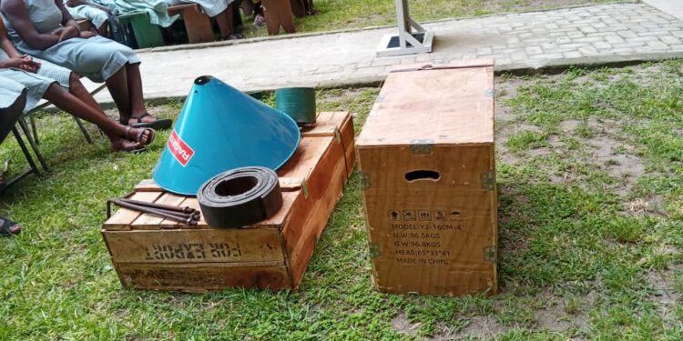 Ziope SHS gets new Corn Mill from the MP