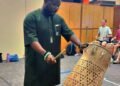 Chief Tanko displays Drumming Skills in USA as He Joins Prof. Alorwoyie’s Class at University of North Texas