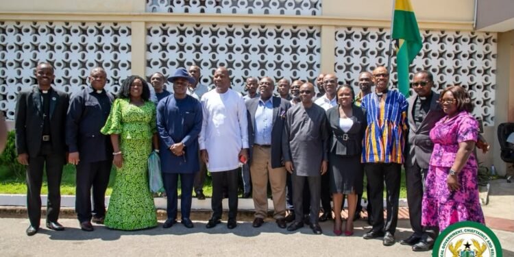 Christian Council Pays Courtesy Call on Hon. Mahama Ayariga