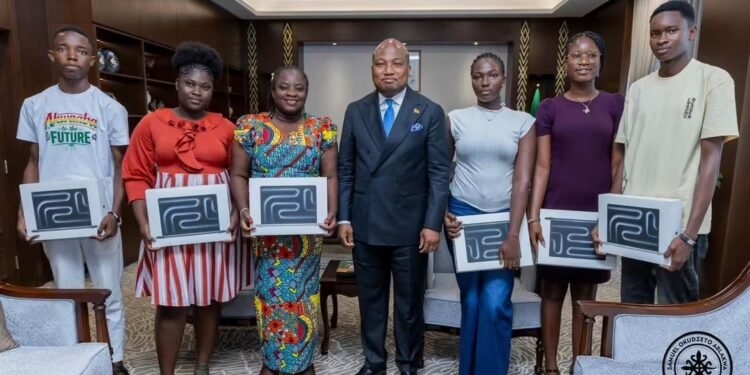 North Tongu MP rewards Best Six WASSCE Candidates with MacBooks and full Scholarships