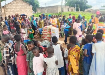 NADMO supports Victims of Gindabour disturbances with Relief Items in Kulmasa