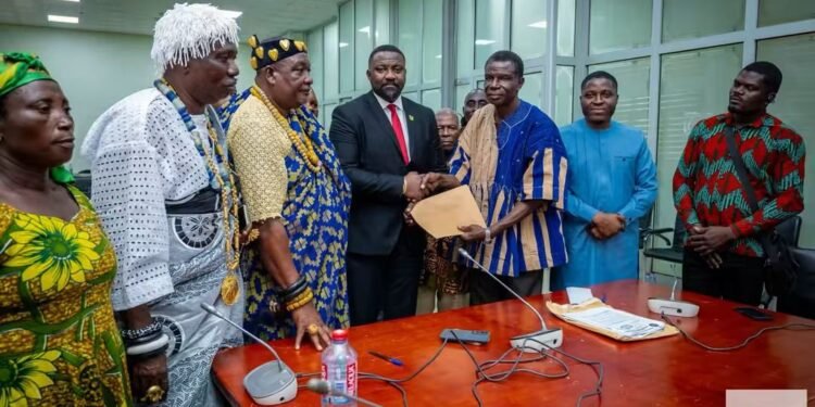 Ketu North MP leads Chiefs, Rice Farmers to petition Agric Ministry over collapsed Weta Irrigation Scheme 
