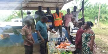 MP for Kpando visits Flood Victims at Kpando Kudzra donates relief items….