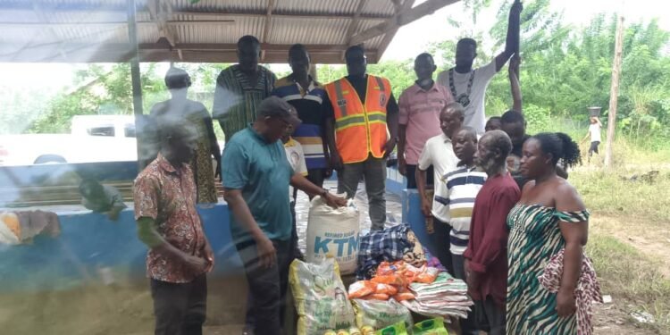 MP for Kpando visits Flood Victims at Kpando Kudzra donates relief items….